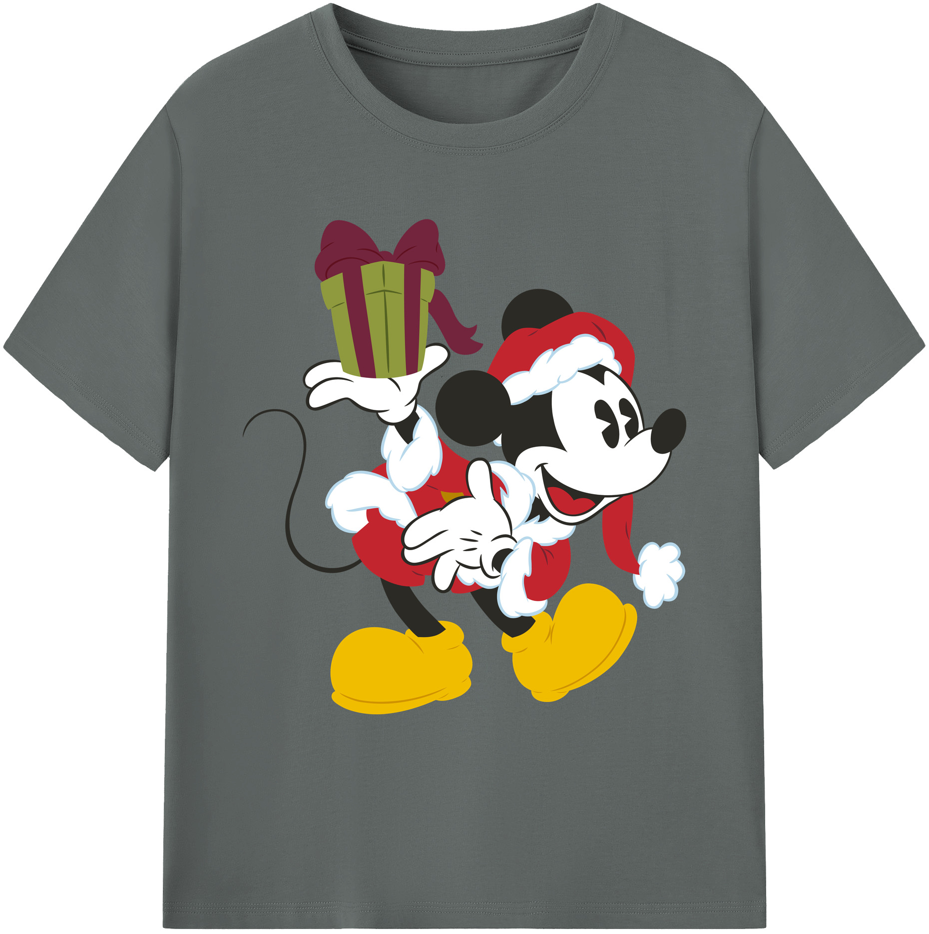 ミッキーマウス Mickey Mouse 綿100％ メンズ半袖Tシャツ｜肌触りやわらか＆通気性